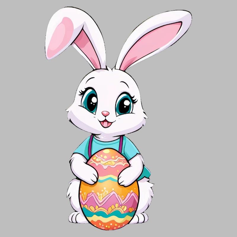 Easter bunny with Easter eggs