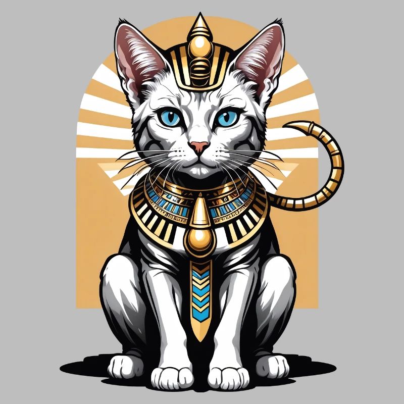 Chat Pharaon Chat Égypte Pyramide Cadeau
