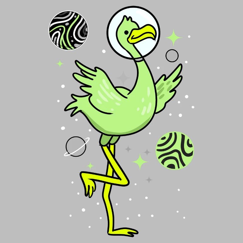 Agender Flamingo dans l’espace Agender Pride