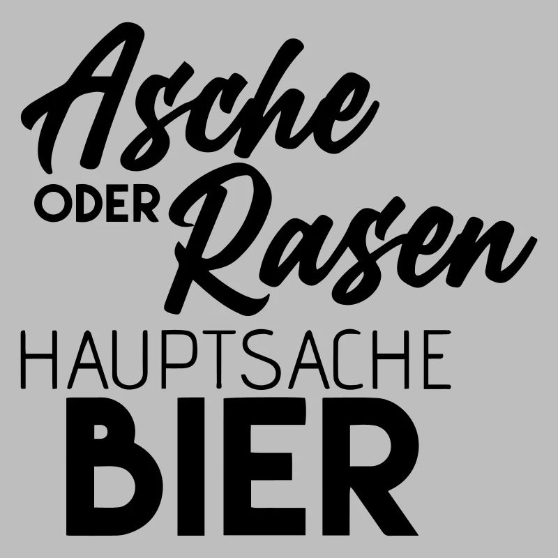 asche oder rasen