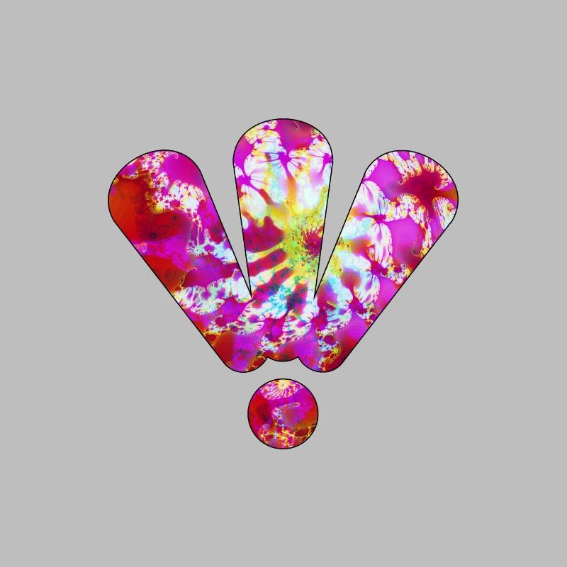 Trois points d'exclamation violet