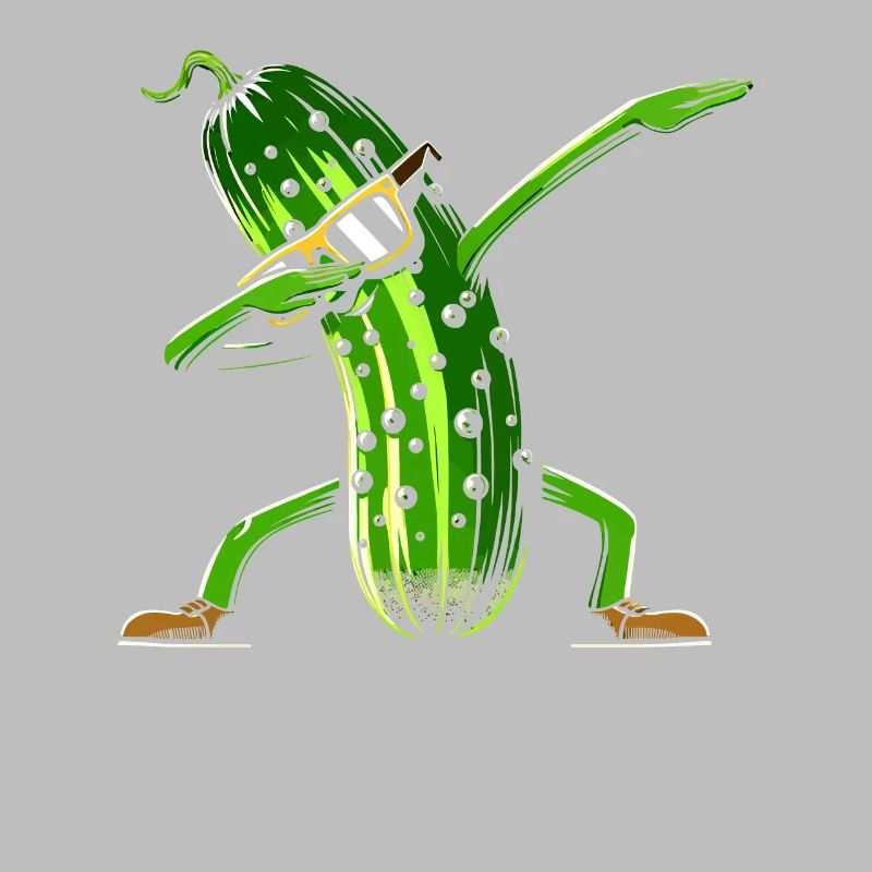 Drôle de concombre dabbing cornichon concombre amateur de concombre