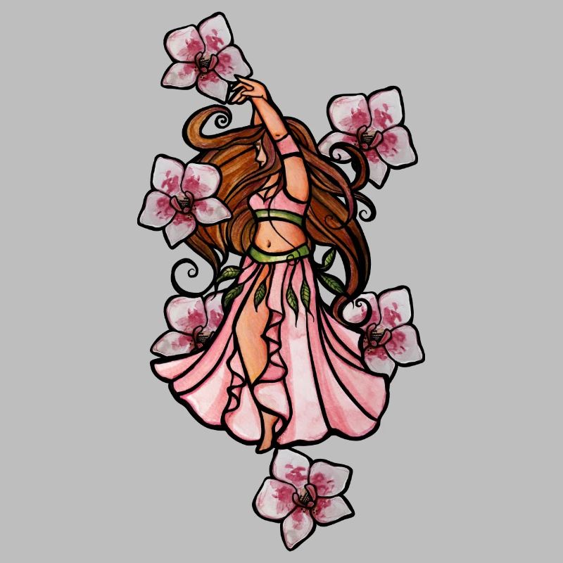 Orchidées de danse du ventre