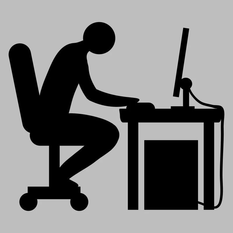 Computer Schreibtisch Nerd