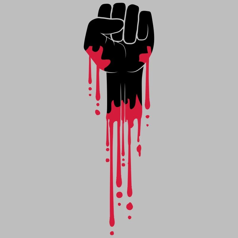 blut faust revolution tropfen stempel graffiti far