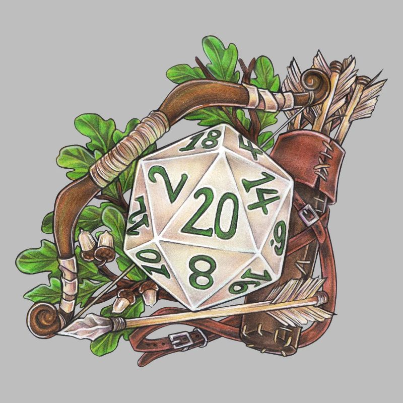 RPG Tabletop D20 Dice Gift Ranger