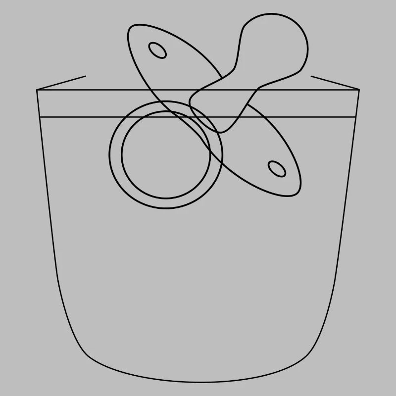 Brusttasche mit Schnuller
