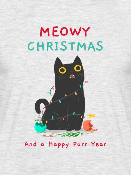 Weihnachtspullover Katze