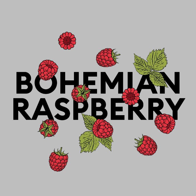 „bohemian raspberry“ Statement mit Himbeeren