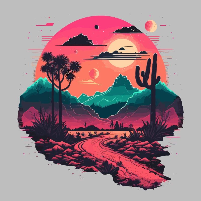 Synthwave Mountains