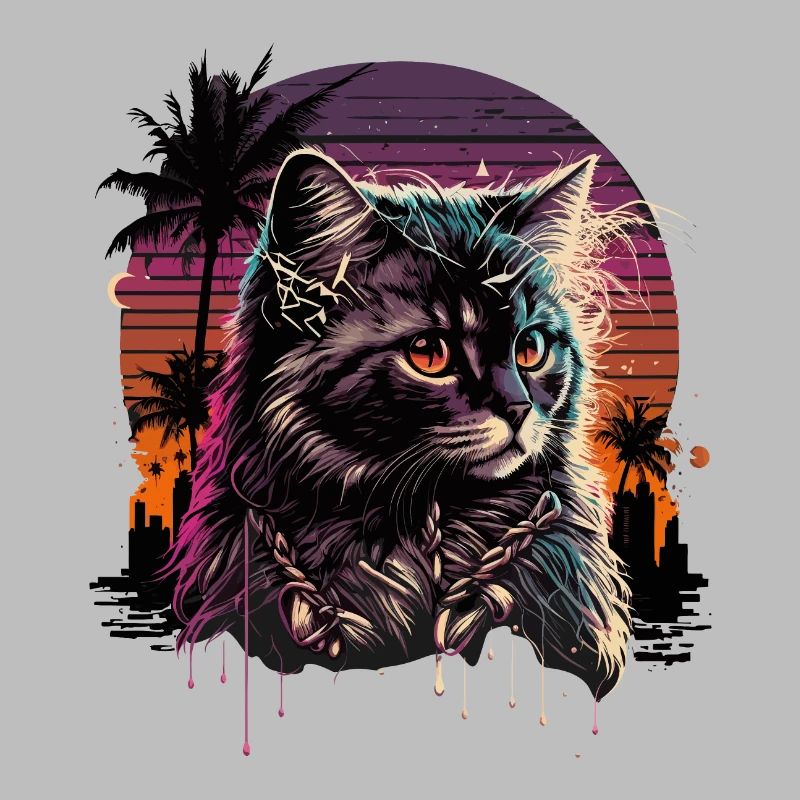 Synthwave Cat