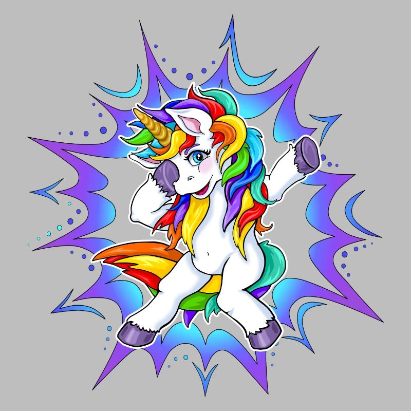 Dab Dubbing Einhorn Unicorn Regenbogen
