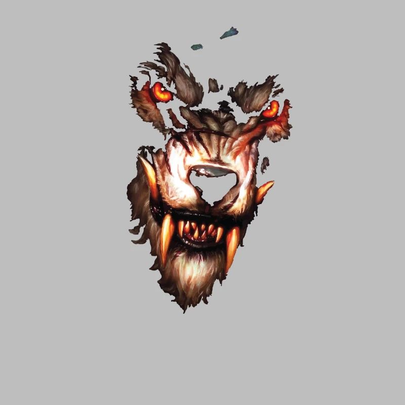 Fierce Wolf Head Design