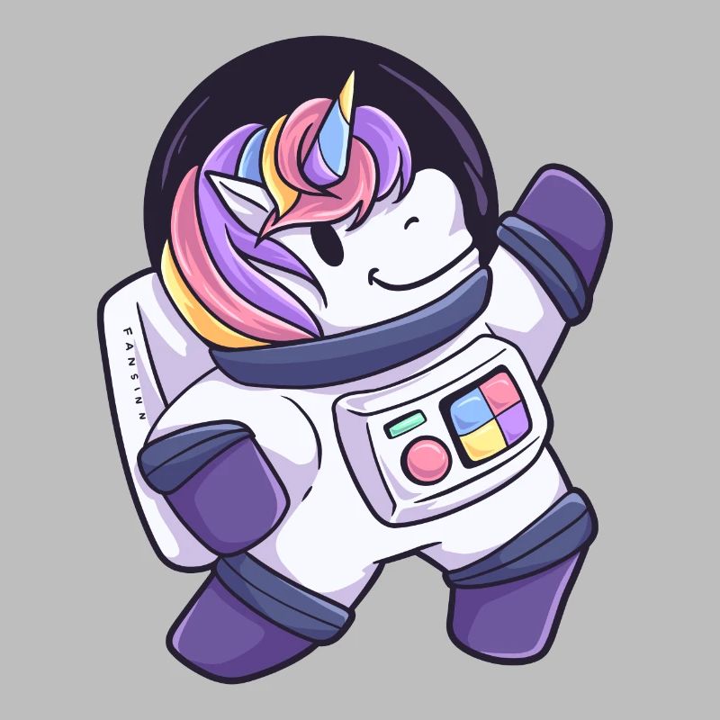 Cadeau d'astronaute de l'espace extra-atmosphérique de licorne