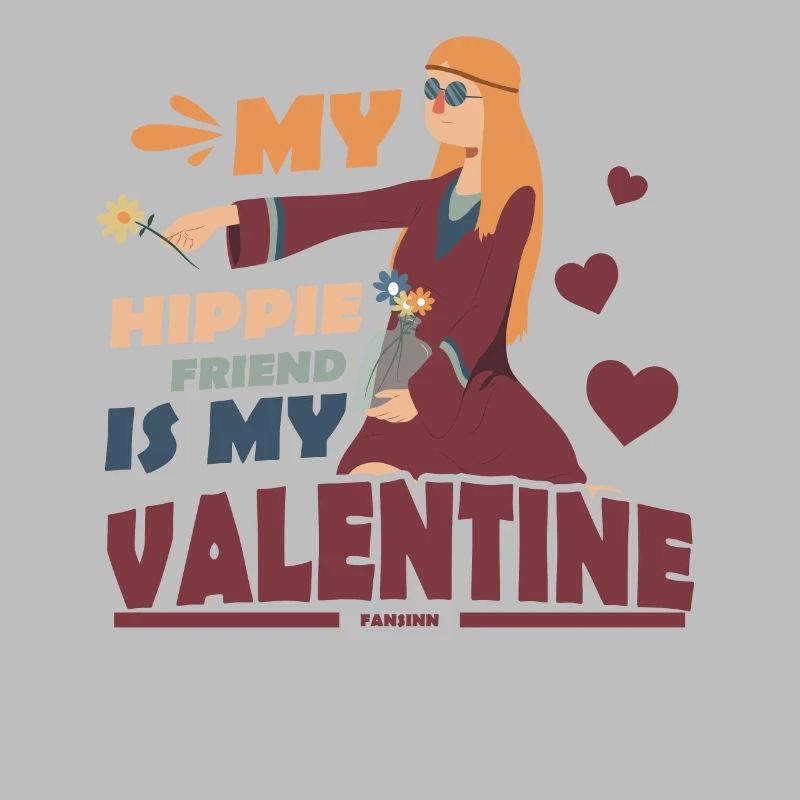 Mon ami hippie est mon Valentin