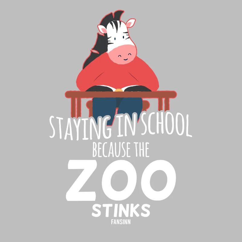 Zebra School Learn Nerd Child