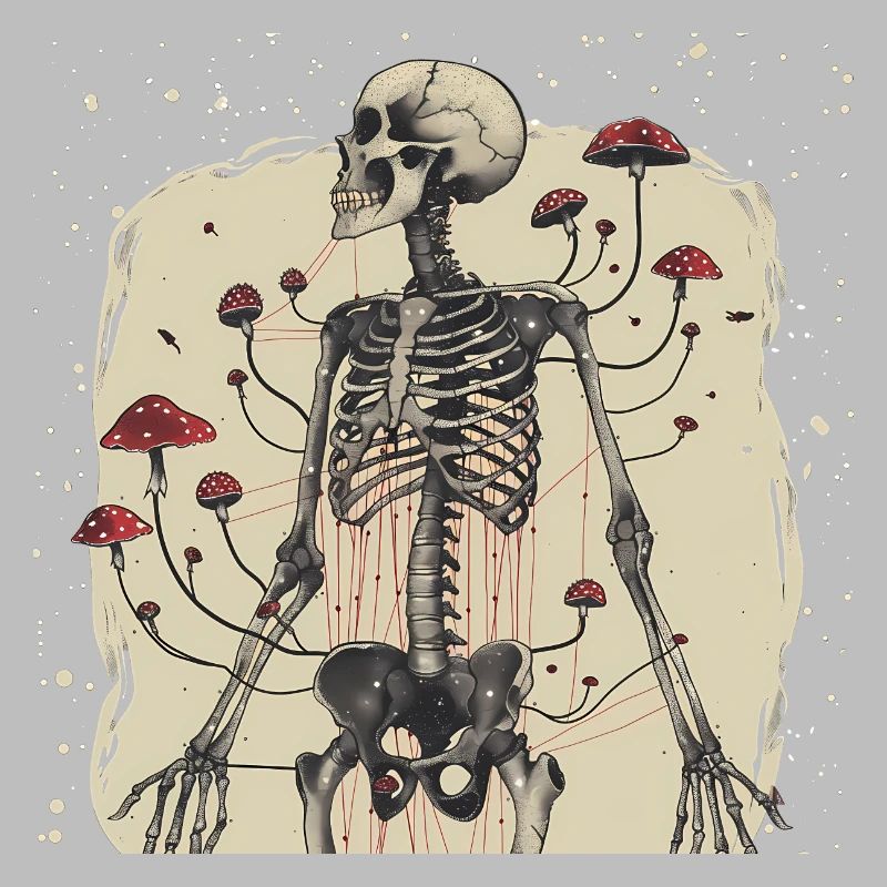 Morbid Horror Toadstool Skeleton