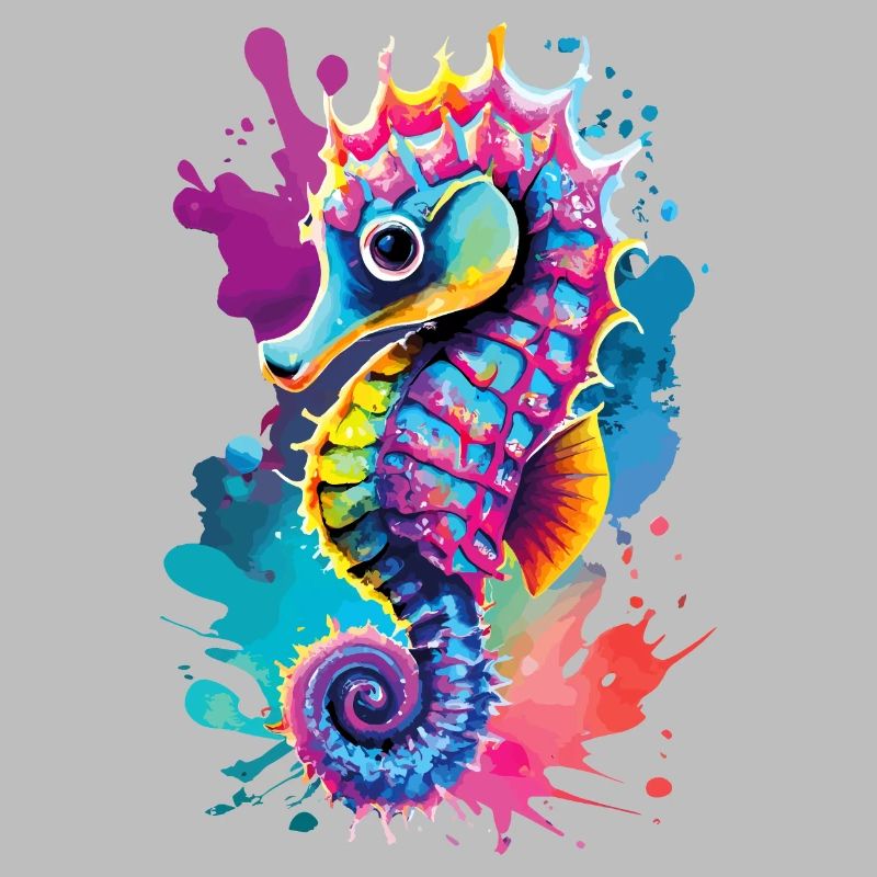 Seepferd Farbenfroh - Hippocampus Seepferdchen