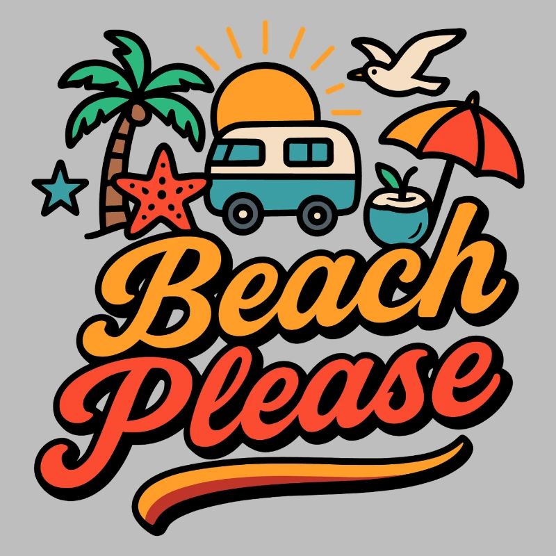 Beach Please - Conception de vanlife d’été