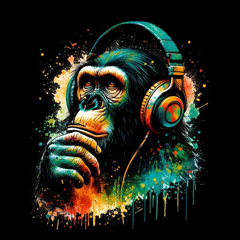Banksy: DJ Monkey Thinker