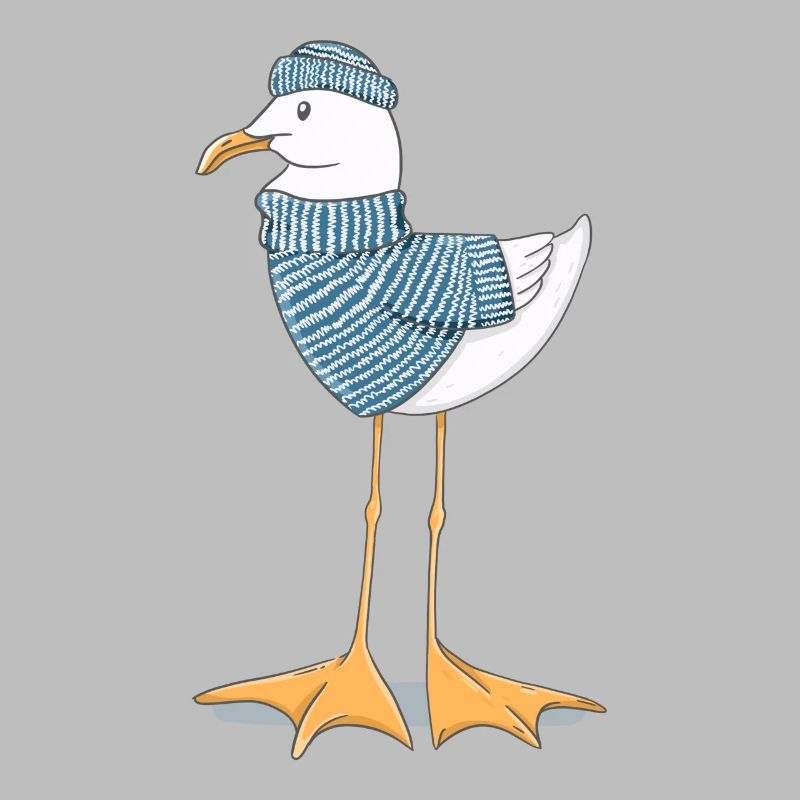Pêche de la mouette de mer et pêche sur la mer