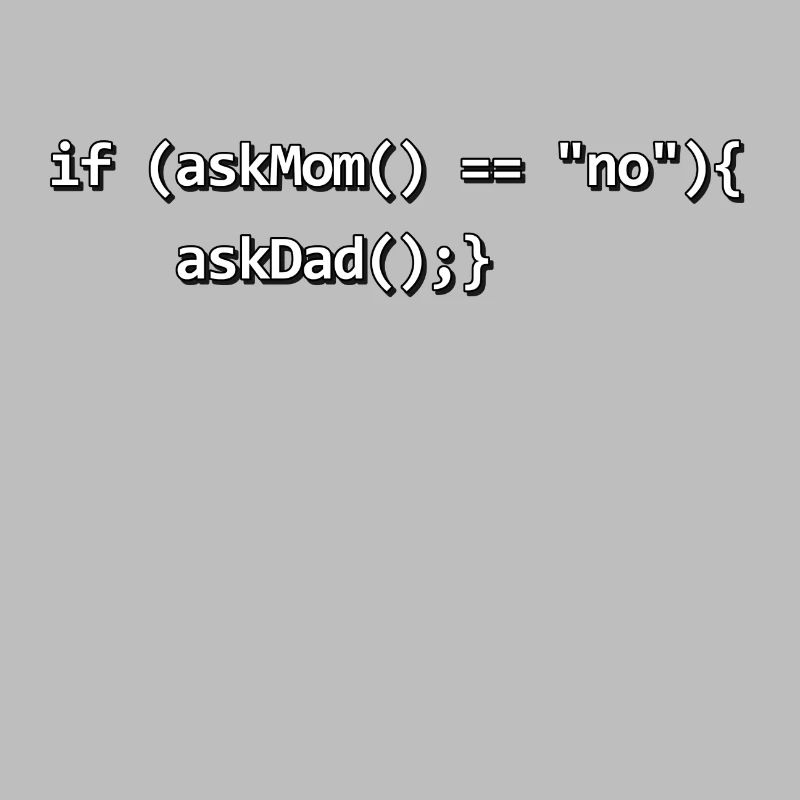 Si IF mère père nerd programmeur de code source