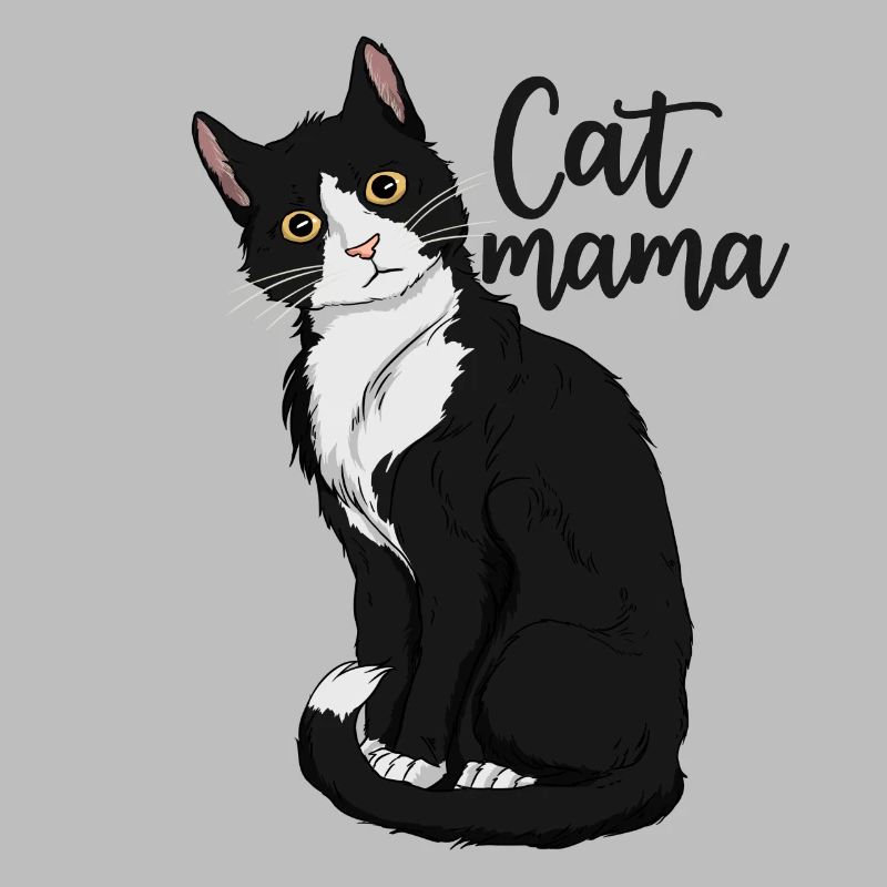 Tuxedo Katze Mama Geschenk Katze Mutter Tuxedo Kat