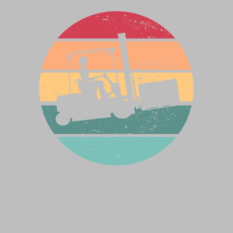 Gabelstaplerfahrer Retro Sun Gabelstaplerfahrer
