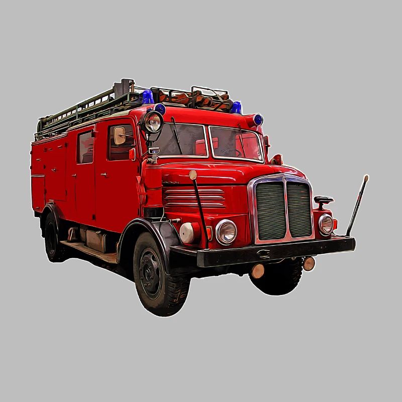 Fire brigade car DDR tank fire engine