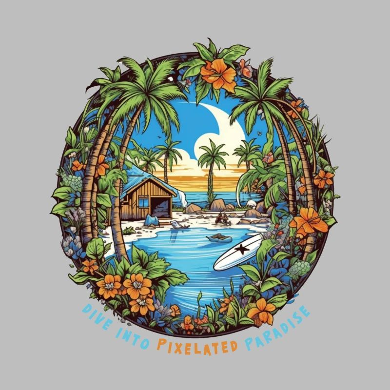 Dive into pixelated paradise