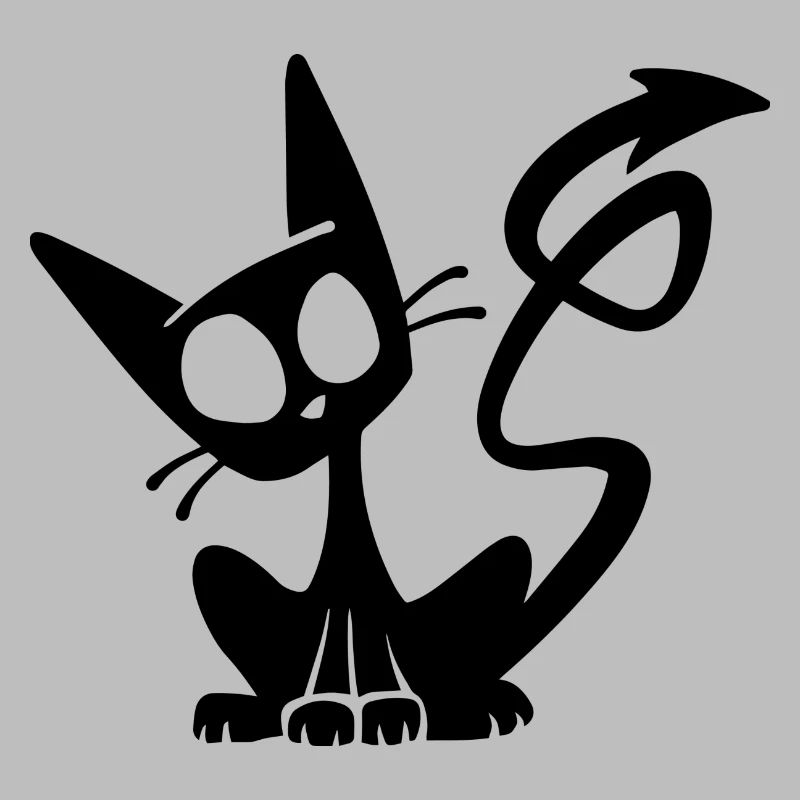 Teufel Schwarze Katze