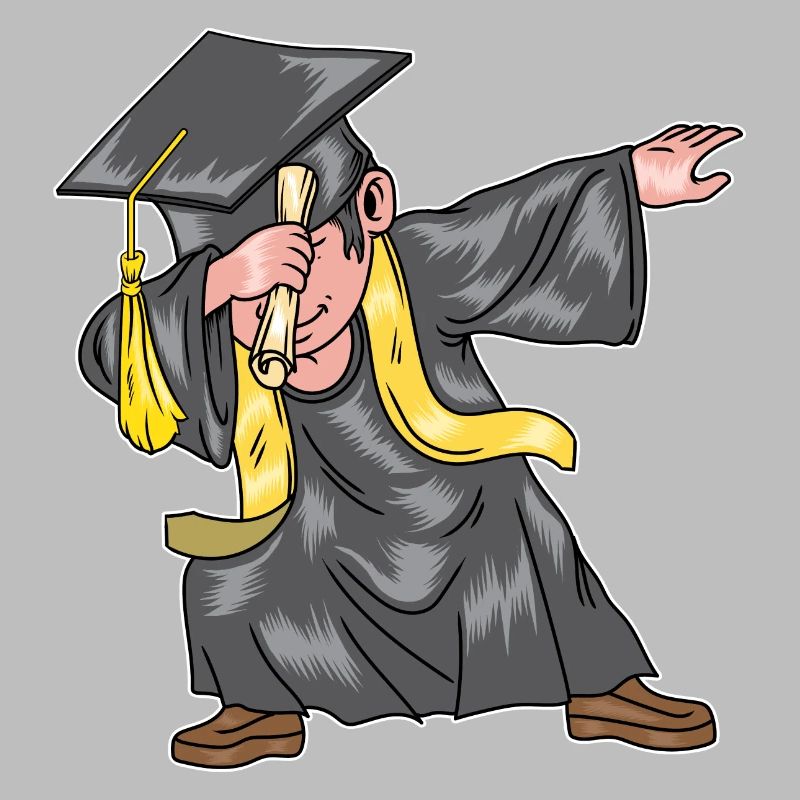 Dabbing Graduation Class Graduating Student
