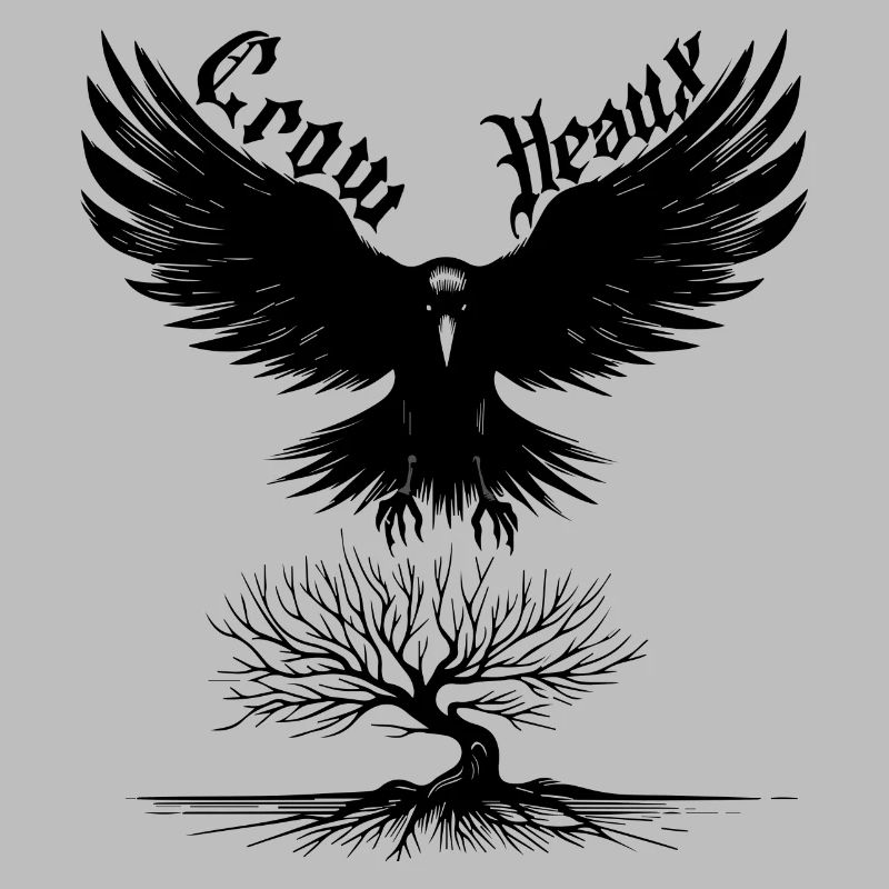 Crow Heaux Conception unique de corbeau.