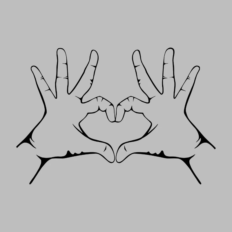Hand Herz Geste Handherz geste Hand Herzgeste