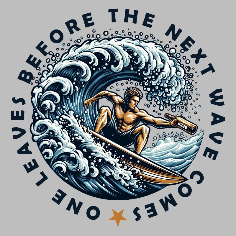 one leaves before the next wave comes