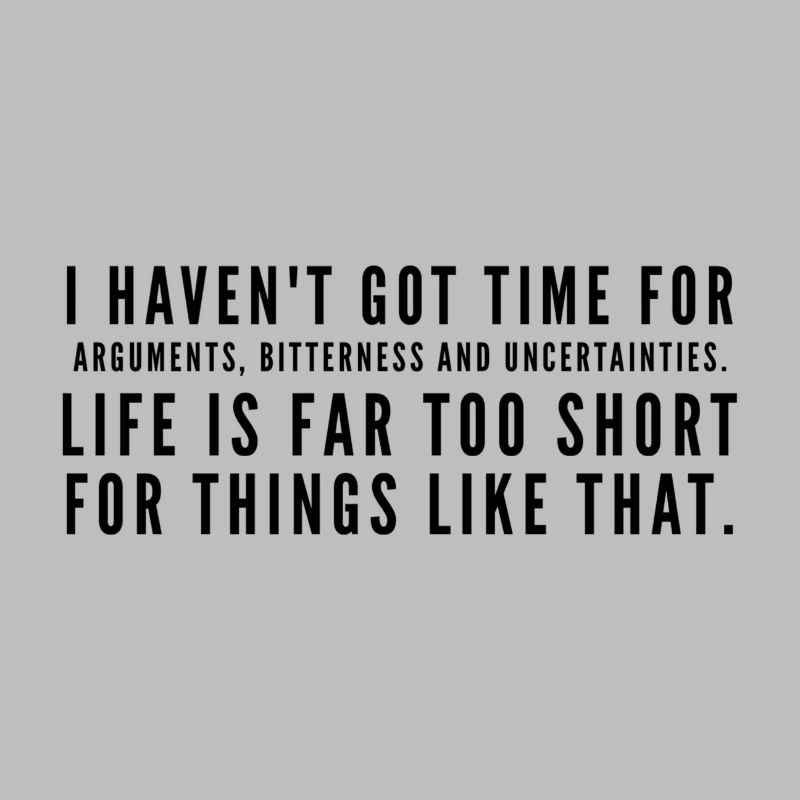 I have no time for arguments Motivation in schwarz