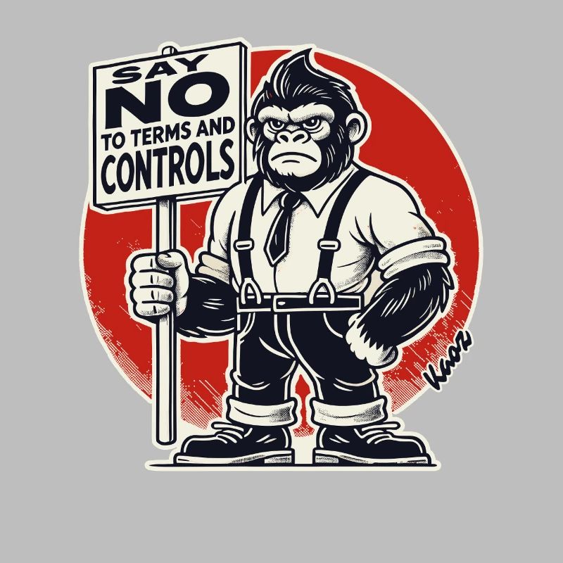 Gorilla Protest: Say No to Rules & Control!