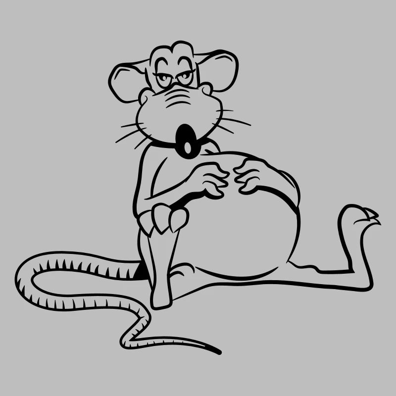 ratte satt müde