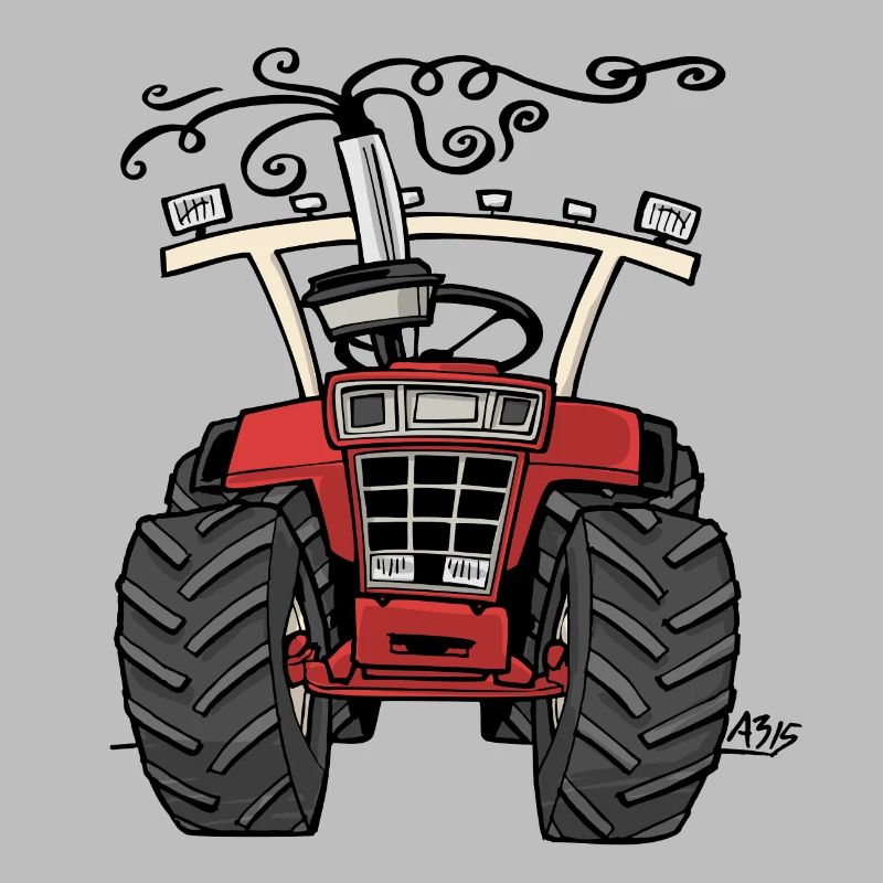 0143 red tractor 1255