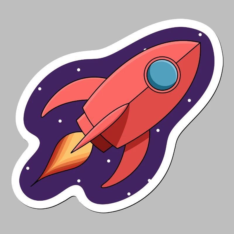 Rocket stickers