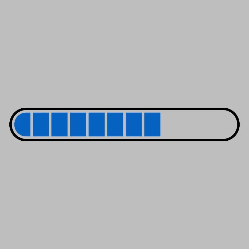 Loading bar PC Icon blue