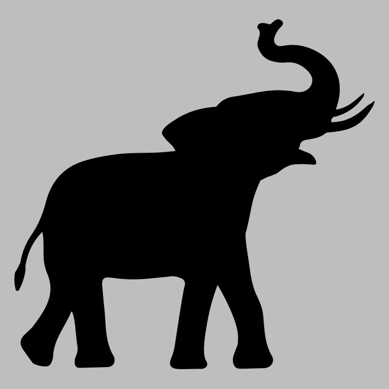 Elephant silhouette gift idea Elephant