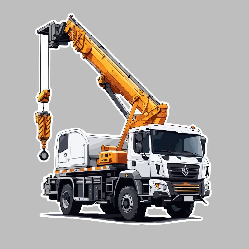 Crane / construction site / winch / crane system