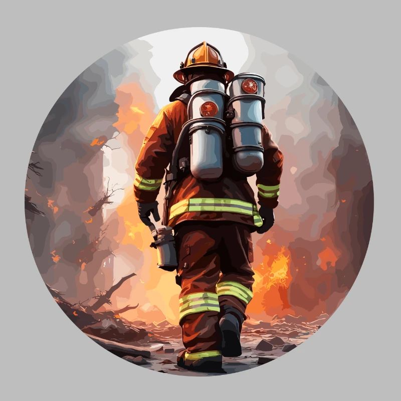 Firefighter / Fire / Fire / Extinguish / Hero