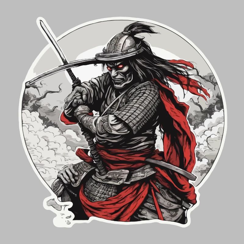 Samurai / Japanisch / Harakiri / Katana / Mann