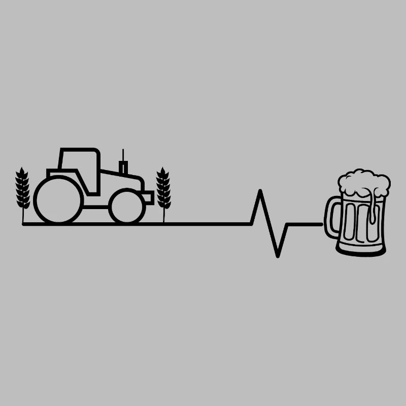 Traktor und Bier