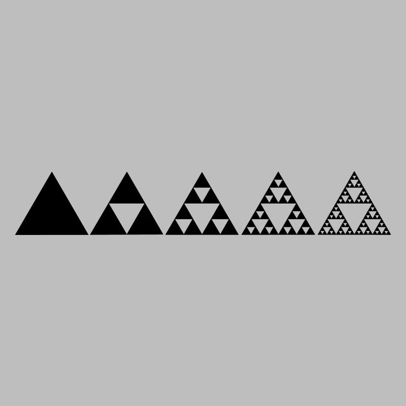 Sierpinski triangles, fractal, geometry,