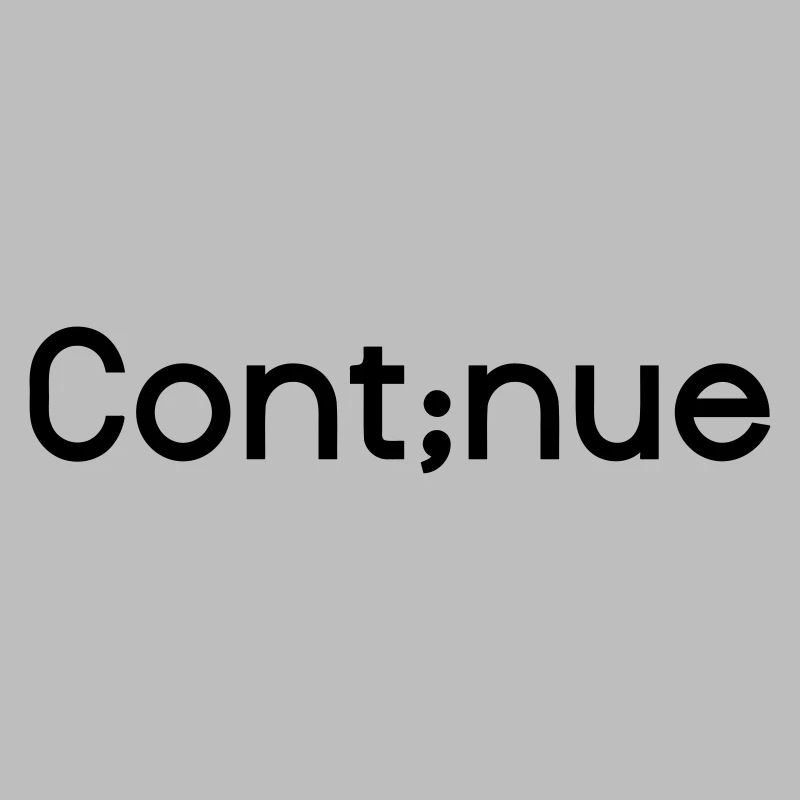 Continue - Depression Semicolon Color Change
