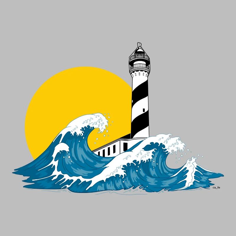 lighthouse wave Menorca