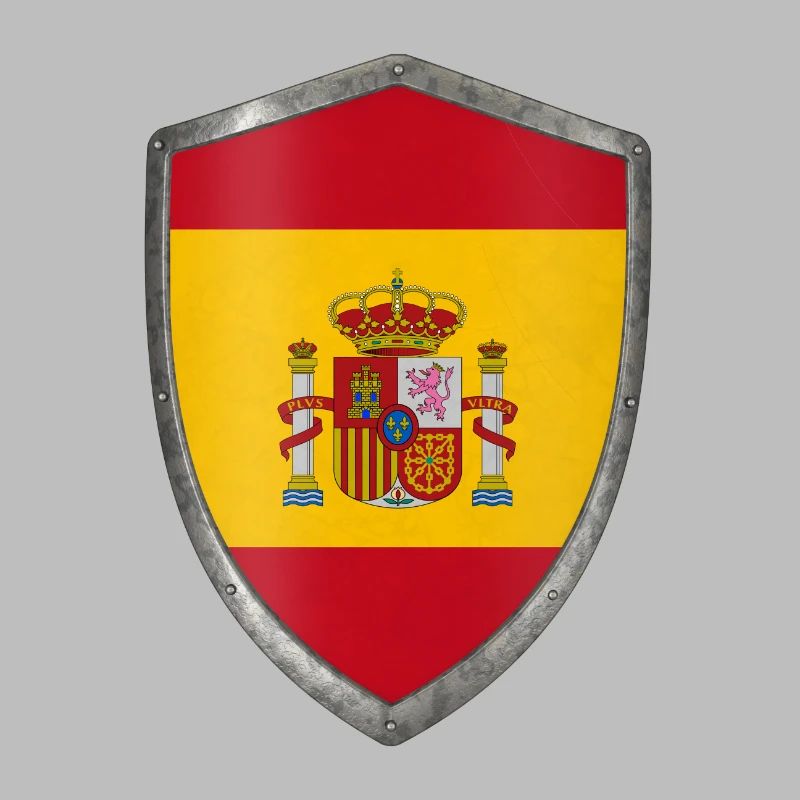 bouclier drapeau espagnol Espagne